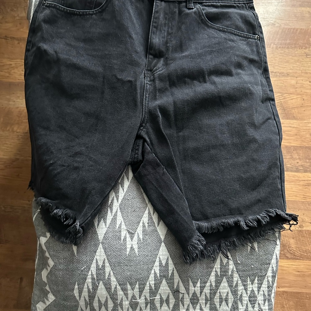 SHEIN Black Denim Shorts